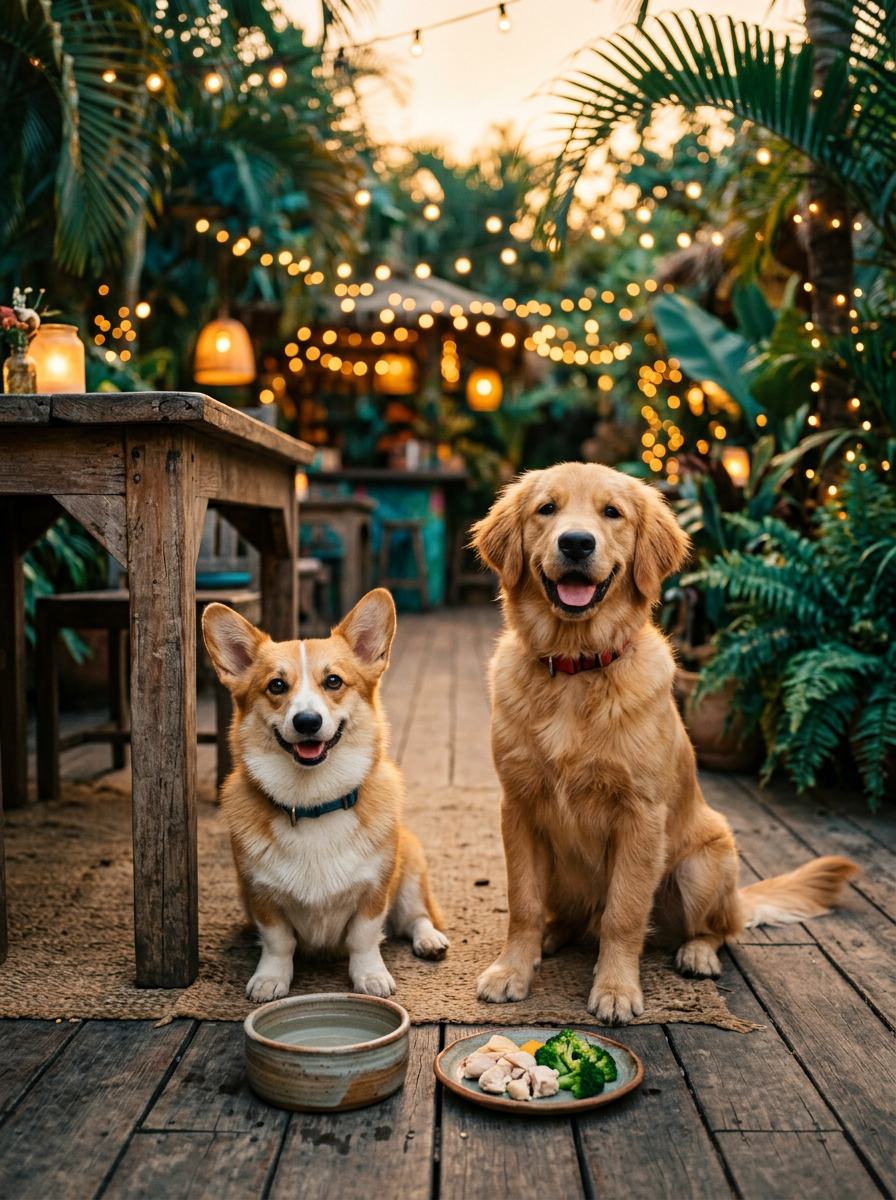 Pet menu at The Deck